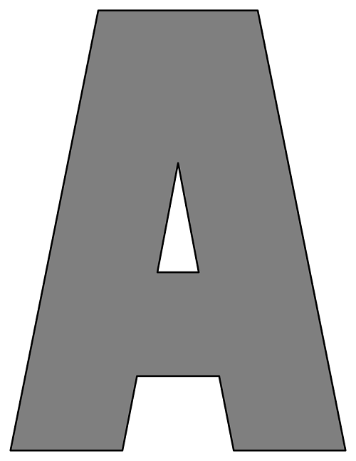 Alphabet Set Printable Brown