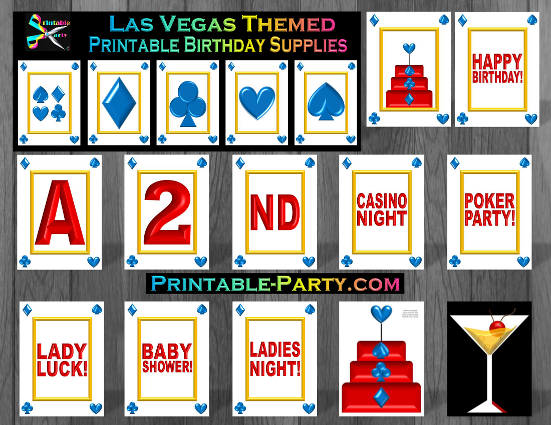 Las Vegas Birthday Decorations