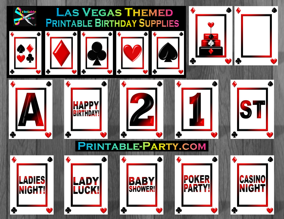 Casino Theme Party Decorations, Casino Birthday Party Decorations Supplies, Las Vegas Party Decorations, Poker Happy Birthday Banner, Casino Letter